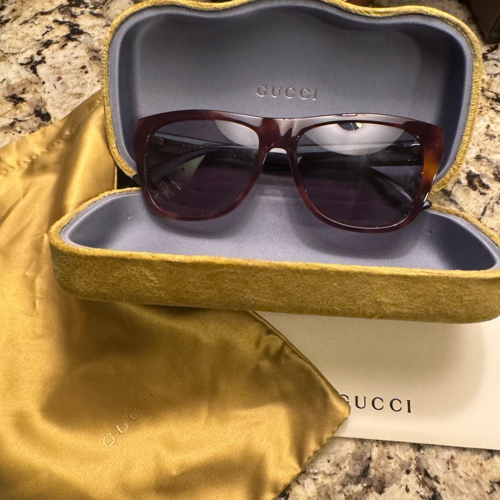Gucci Men's Brown Sunglasses